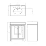 Lloyd Bathroom Vanity - 2 Colors Lloyd Bathroom Vanity - 2 Colors