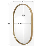 Rina Oval Mirror - 2 Finishes Rina Oval Mirror - 2 Finishes