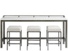 Michael Console / Counter Table with Stools - 2 Colors