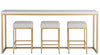 Lauren Console / Counter Table with Stools