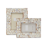 Floral Inlay Picture Frames - 2 Sizes