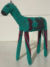 Beaded Blue/Green Horse Hand Made in South Africa