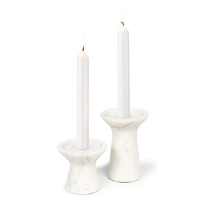 Marble Candle Holder Set of 2