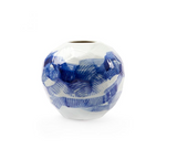 Blue and White Hatch Vase