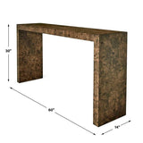 Burlwood Console Table
