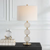 Circle Alabaster Table Lamp