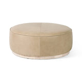 Clair Leather Ottoman