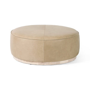 Clair Leather Ottoman