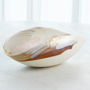 Ivory Amber Murano Glass Bowl