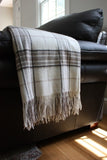 Cashmere Blend Plaid Throw Blankets