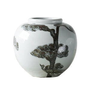 Hand Painted Storage Jar