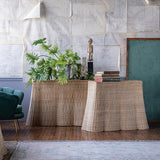 Wavy Woven Console Table