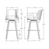 Zaid Swivel Stool - Counter or Bar