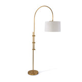 Arc Floor Lamp with Fabric Shade - 2 Finishes