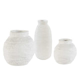 Ceramic Basket Vases set of 3