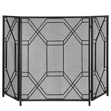 Art Deco Fireplace Screen - 2 Finishes