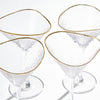 Hammered Martini Glasses
