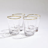Hammered Double Rock Glasses
