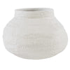 White Basket Vase