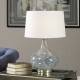 Painted Glass Table Lamp