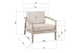 Zandy Arm Chair 50% OFF - CLEARANCE